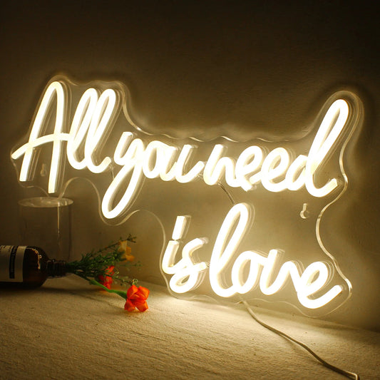 All You Need is Love Neon Sign | Wedding & Love Collection