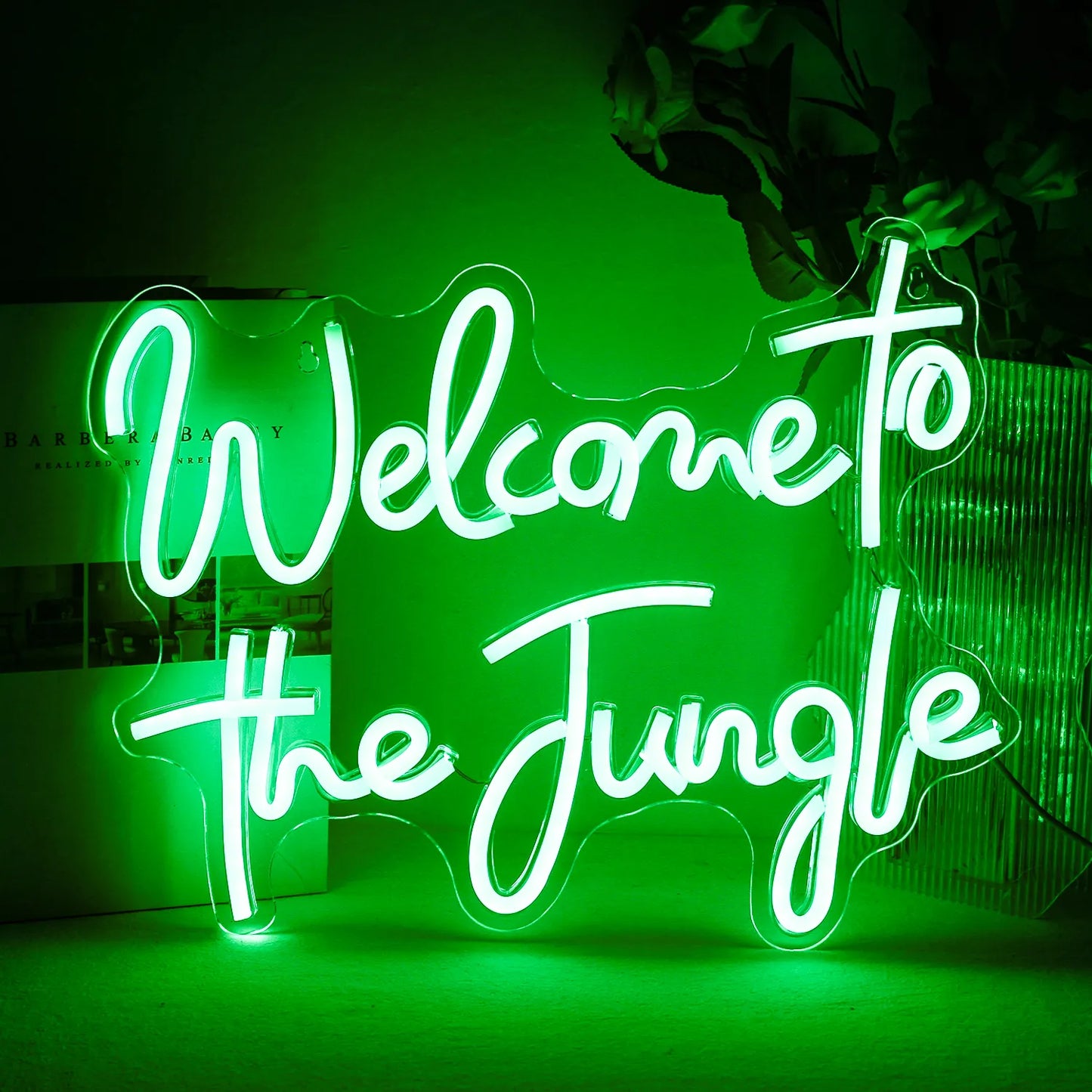 Neon Sign LED Light Welcome to the Jungle | Wall Art Signage Light