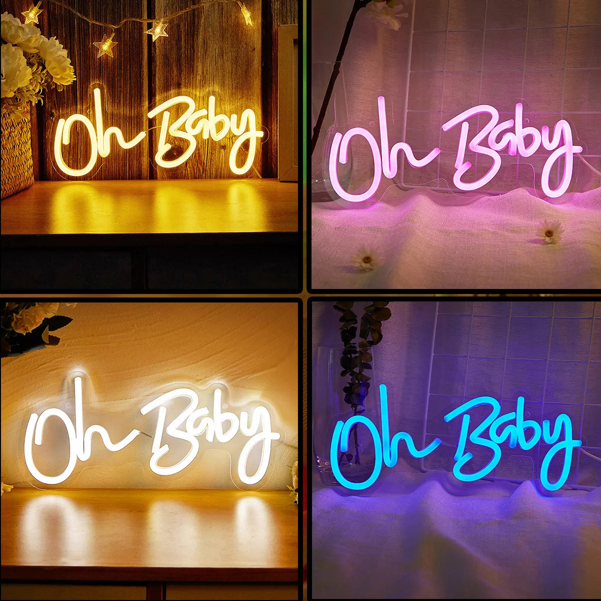 Oh Baby Neon Signs | Wedding & Love Collection