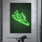 Neon Sign Sneaker Poster | Kicks Shoes Wall Art Print Canvas Paintings