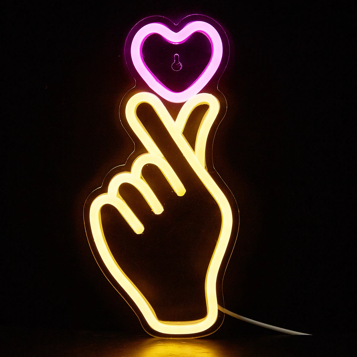 Hand & Heart Neon Sign | Wedding & Love Collection
