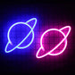 Planet LED Lights Neon Light Sign | Wall Art Signage Light Battery Powered