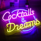 Cocktails & Dreams Neon Sign | Bar & Nightlife Collection