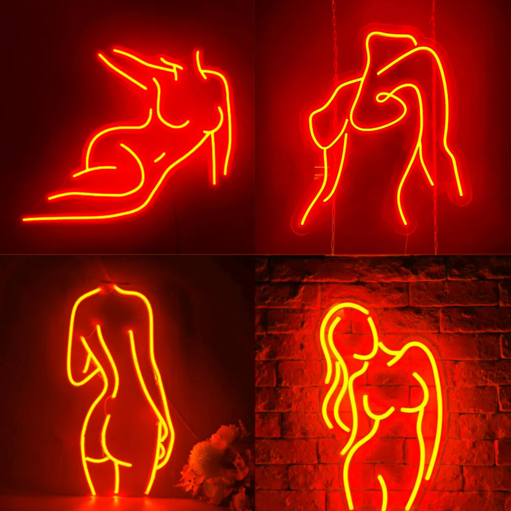 Sexy Silhouette Neon Signs | Novelty Collection